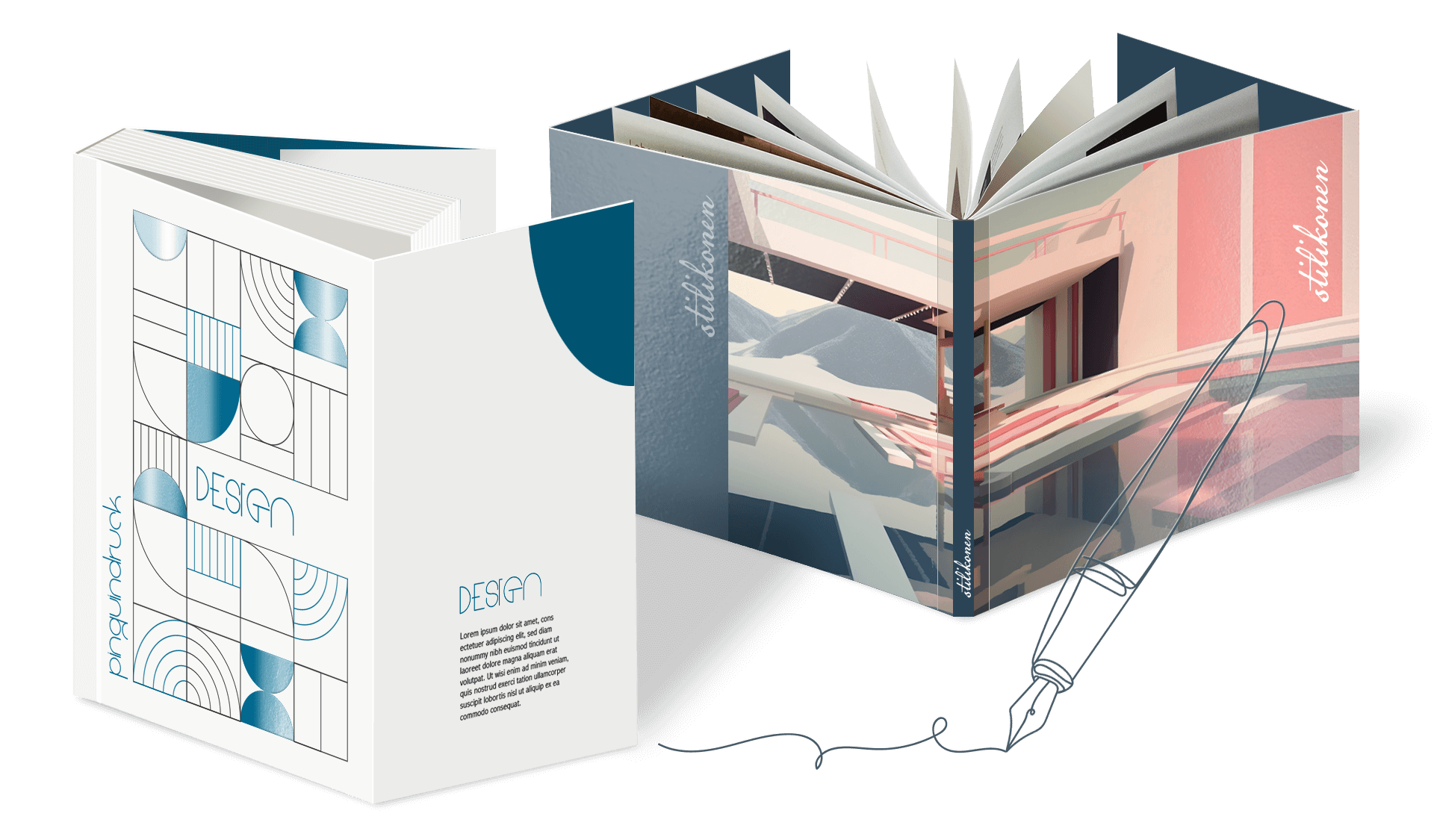 Broschüren auf Natur- und Designpapier mit 8-seitigem Umschlag drucken