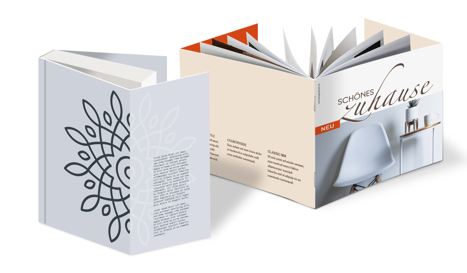 Broschüren mit mehrseitigem Umschlag