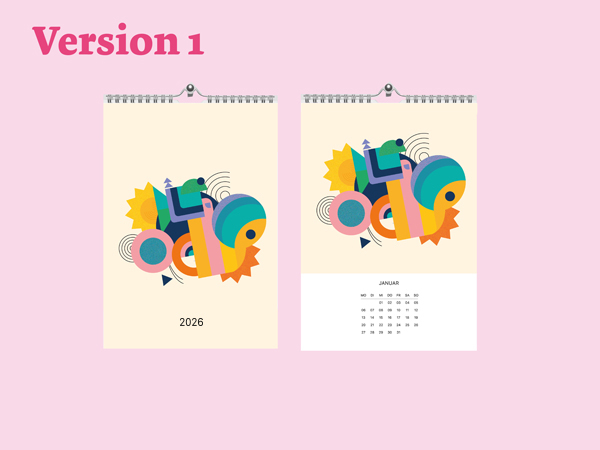Wandkalender Vorlage 2026 Version 1